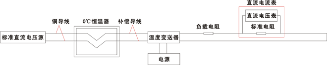 带补偿四线制温度变送器校验接线 带补偿四线制温度变送器校验接线