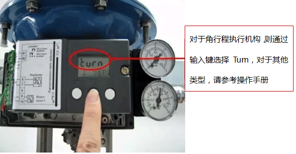 SIPART PS2阀门定位器配角行程机构设定界面 SIPART PS2阀门定位器配角行程机构设定界面