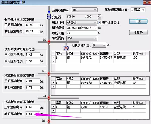 低压短路电流计算 低压短路电流计算