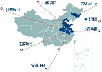 善能生态目前旗下有10余家全资及控股子公司,分布于全国8个省市 善能生态目前旗下有10余家全资及控股子公司,分布于全国8个省市