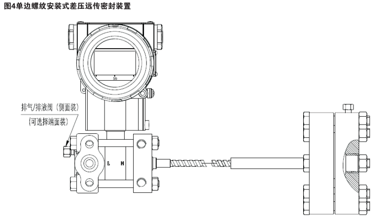 单边螺纹安装式差压远传密封装置 单边螺纹安装式差压远传密封装置