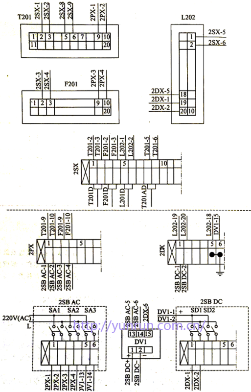 呼号法仪表电气接线示意图 呼号法仪表电气接线示意图