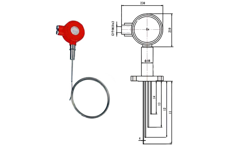 多点铠装热电偶 多点铠装热电偶