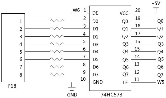 75HC573驱动数码管 75HC573驱动数码管