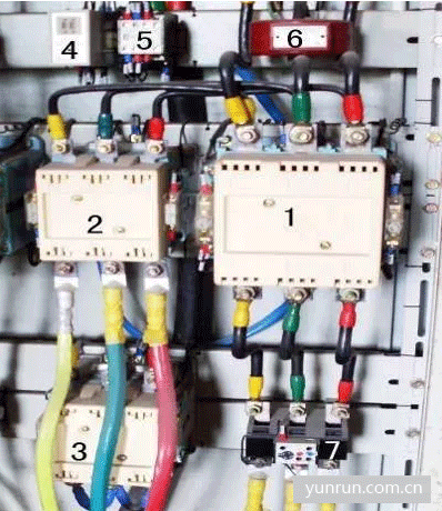 星形-三角形减压起动实物图 星形-三角形减压起动实物图