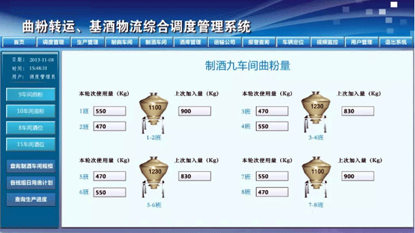 自动化调度系统制酒车间曲粉 自动化调度系统制酒车间曲粉