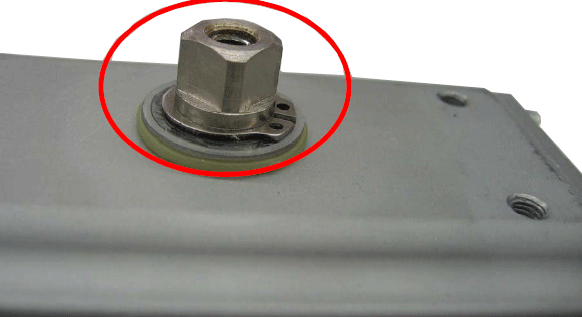 气动执行器轴的末端 气动执行器轴的末端