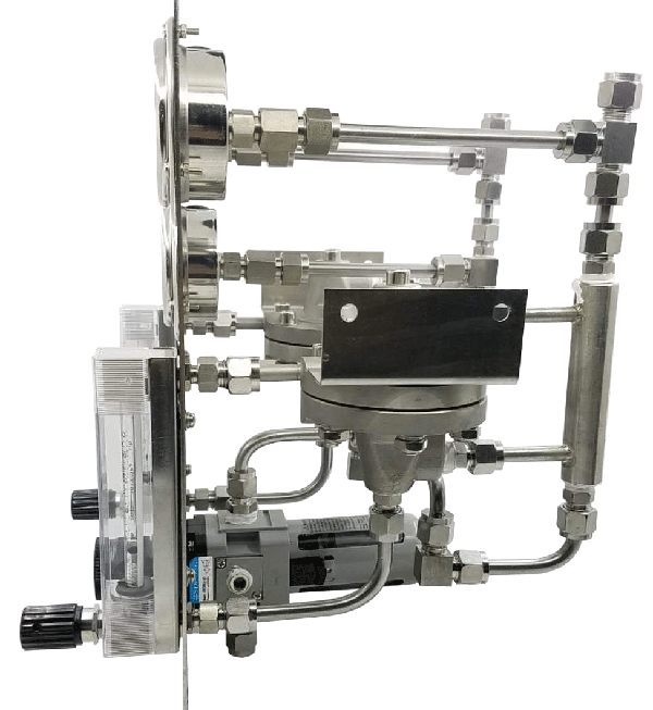 双路吹扫装置侧面 双路吹扫装置侧面