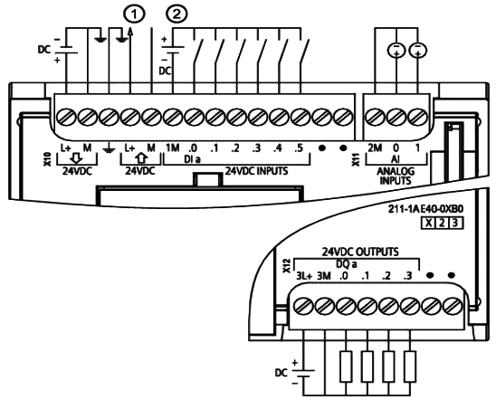 6ES7 211-1AE40-0XB0接线图 6ES7 211-1AE40-0XB0接线图