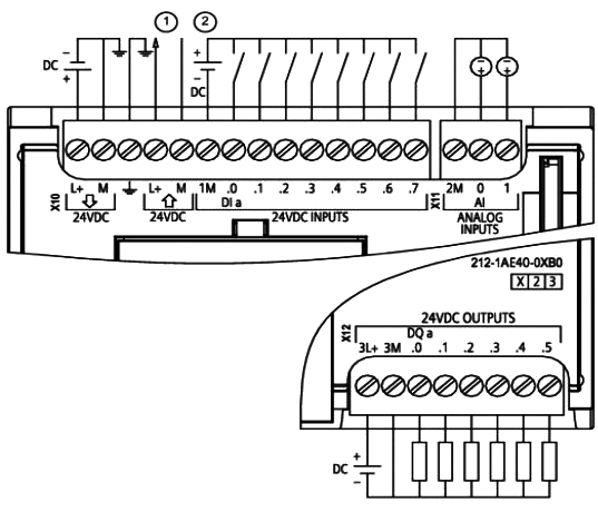 6ES7 212-1AE40-0XB0接线图 6ES7 212-1AE40-0XB0接线图