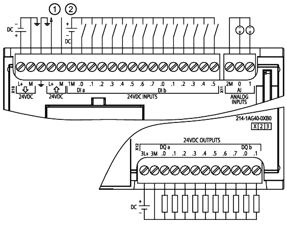 6ES7 214-1AG40-0XB0接线图 6ES7 214-1AG40-0XB0接线图