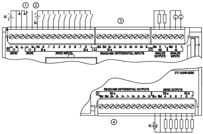 6ES7 217-1AG40-0XB0接线图 6ES7 217-1AG40-0XB0接线图