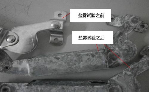 盐雾测试前后对比 盐雾测试前后对比