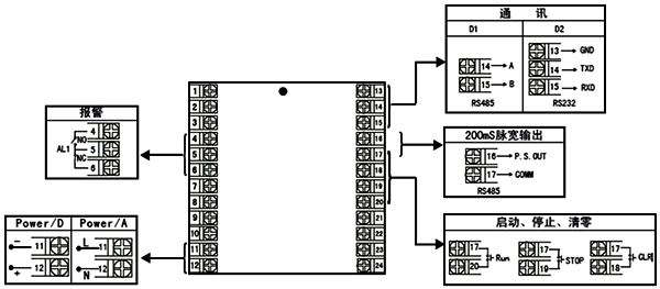 计时器/定时器接线图 计时器/定时器接线图