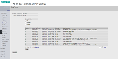 管理型交换机的日志 管理型交换机的日志
