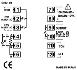 SRS1数字调节器接线图 SRS1数字调节器接线图