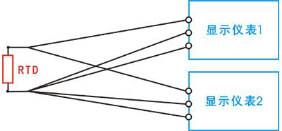 1支热电阻不能同时连接2台显示仪表 1支热电阻不能同时连接2台显示仪表