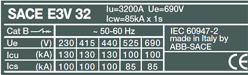 低压断路器铭牌信息 低压断路器铭牌信息
