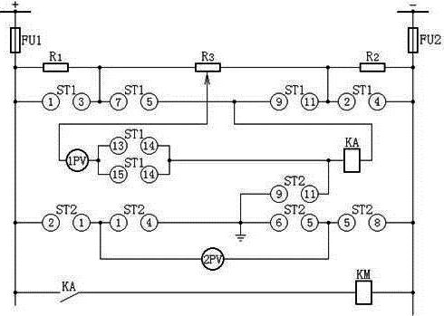 直流绝缘监视装置接线图