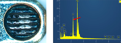 触头材料做EDS金属元素能谱分析