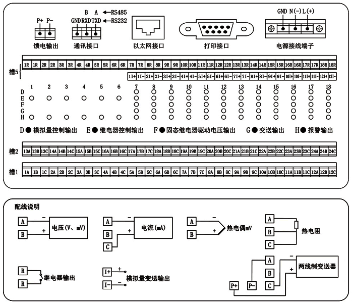 无纸记录仪接线图接线